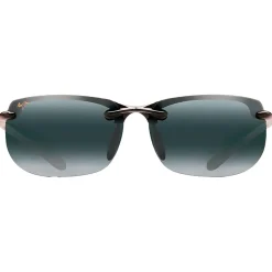 Lunettes Polarisées<Maui Jim Lunettes de soleil Banyans Asian Fit Noir Brillant Neutral Grey MauiBrilliant