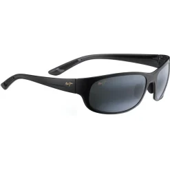 Best Lunettes de soleil Twin Falls Noir Brillant Gris Neutre Lunettes Polarisées