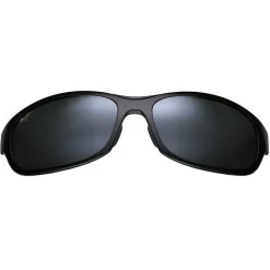 Best Lunettes de soleil Twin Falls Noir Brillant Gris Neutre Lunettes Polarisées