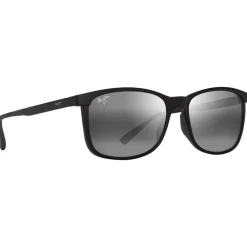 Lunettes Polarisées|Lunettes Femme<Maui Jim Lunettes de soleil Hulili Noir Mat Gris Neutre Minéral SuperThin
