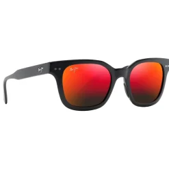 Lunettes Polarisées|Lunettes Femme<Maui Jim Lunettes de soleil Shore Break Noir Mat Hawaiï Lava Minéral SuperThin