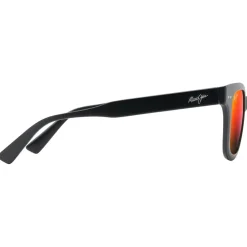 Lunettes Polarisées|Lunettes Femme<Maui Jim Lunettes de soleil Shore Break Noir Mat Hawaiï Lava Minéral SuperThin