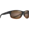 Lunettes Polarisées|Lunettes Femme<Maui Jim Lunettes de soleil Kaiwi Channel Stripe Dark Brown Bronze Hcl Mineral Superthin