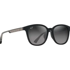 Online Lunettes de soleil Ku'ikahi Asian Fit Noir Brilant Gris Clair Transparent Neutral Grey Minéral Superthin Femme Lunettes Femme|Lunettes Polarisées