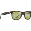Lunettes de soleil Kikonia Shiny Melange Brown Havana Maui Ht Mineral Superthin Femme Lunettes Femme|Lunettes Polarisées