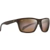 Best Lunettes de soleil Makoa Matte Brown Wood Grain Hcl Bronze Superthin Glass Lunettes Polarisées