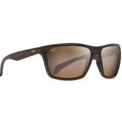 Best Lunettes de soleil Makoa Matte Brown Wood Grain Hcl Bronze Superthin Glass Lunettes Polarisées