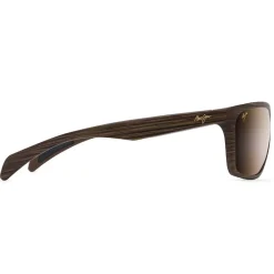 Best Lunettes de soleil Makoa Matte Brown Wood Grain Hcl Bronze Superthin Glass Lunettes Polarisées