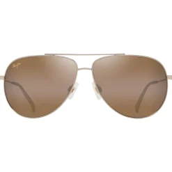 Lunettes Femme|Lunettes Polarisées<Maui Jim Lunettes de soleil Hauoli XL Doré Clair Bbrillant Orange Jaune Bronze HCL MauiPure