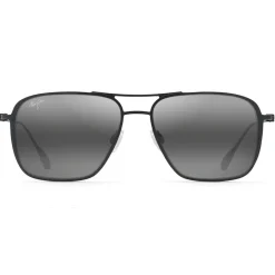 Clearance Lunettes de soleil Beaches Matte black Grey Maui Brilliant Bi-Gradient Grey Lunettes Polarisées