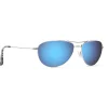 Lunettes Femme|Lunettes Polarisées<Maui Jim Lunettes de soleil Baby Beach Silver Blue Hawaii Mauipure