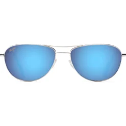 Lunettes Femme|Lunettes Polarisées<Maui Jim Lunettes de soleil Baby Beach Silver Blue Hawaii Mauipure