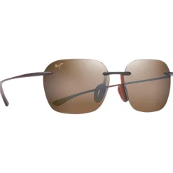 Lunettes Femme|Lunettes Polarisées<Maui Jim Lunettes de soleil Akau Matte Rootbeer Mauipure Lt Hcl Bronze