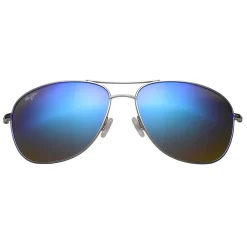 Sale Lunettes de soleil Cliff House Silver Blue Hawaii Femme Lunettes Femme|Lunettes Polarisées