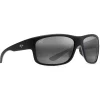 Lunettes Polarisées|Lunettes Femme<Maui Jim Lunettes de soleil Southern Cross Soft Black with Sea Blue and Grey Neutral Grey