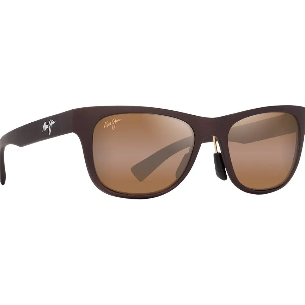 Lunettes Femme|Lunettes Polarisées<Maui Jim Lunettes de soleil Kapeau Metal Matte Brown Hcl Bronze Mineral Superthin