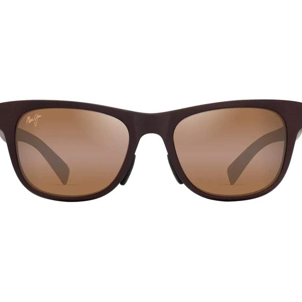 Lunettes Femme|Lunettes Polarisées<Maui Jim Lunettes de soleil Kapeau Metal Matte Brown Hcl Bronze Mineral Superthin