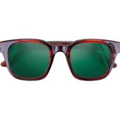 Lunettes Polarisées|Lunettes Femme<Moken Vision Lunettes de soleil Miles Crystal Brown Vert Cat.3 Polarized