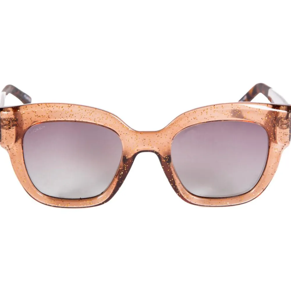 Lunettes Femme|Lunettes Polarisées<Moken Vision Lunettes de soleil Monroe Glitter Sand Grey Cat.3 Gradient Lens