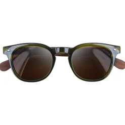 Lunettes de soleil Woody Kaki Wood Brown Polarized Femme Lunettes Femme|Lunettes Polarisées