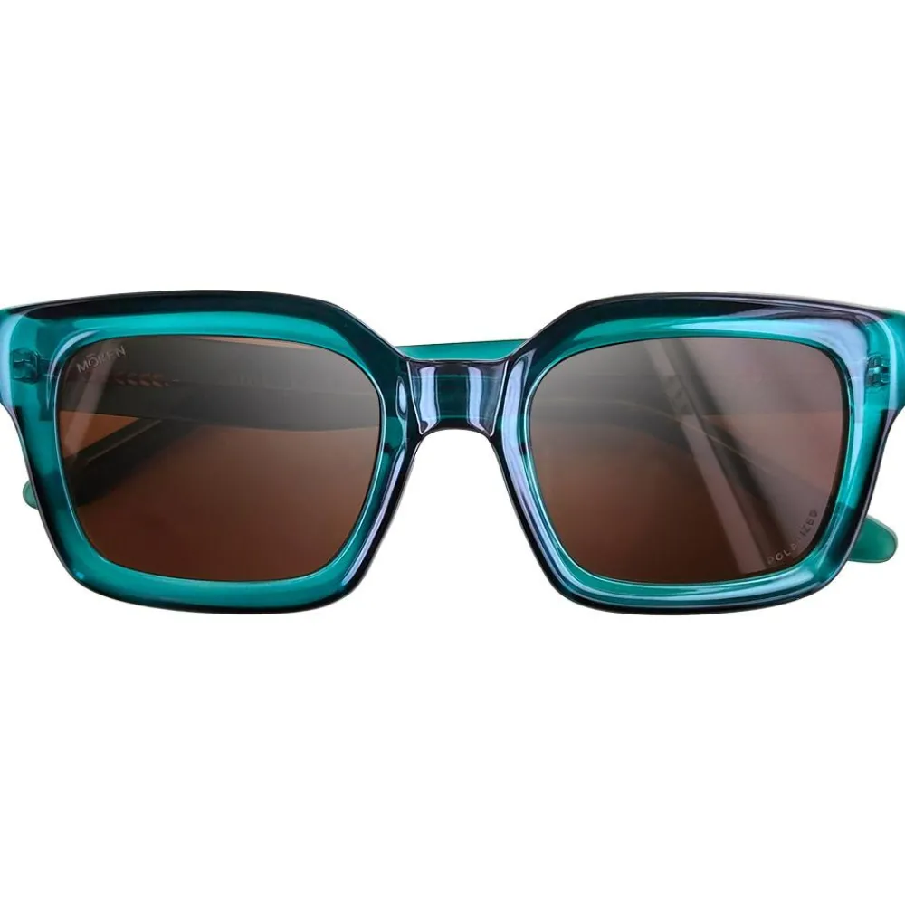 Lunettes Femme|Lunettes Polarisées<Moken Vision Lunettes de soleil Snake Aqua Brown Polarized