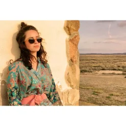 Lunettes de soleil Lyndon Mustard Blue Cat.3 Polarized Femme Lunettes Polarisées|Lunettes Femme