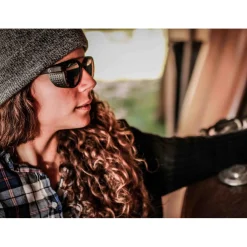 Discount Lunettes de soleil Hawkins Tortoise Black Green Polarized Cat.3 Femme Lunettes Femme|Lunettes Polarisées