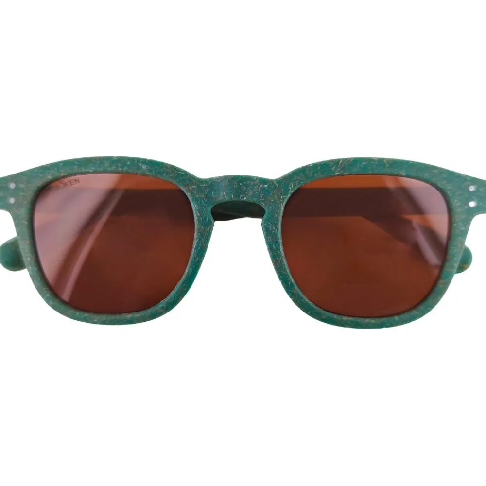 Clearance Lunettes de soleil Quincy Kaki Brown Cat.3 Polarized Femme Lunettes Femme|Lunettes Polarisées