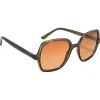 Lunettes Femme|Lunettes Polarisées<Moken Vision Lunettes de soleil Monique Green Gradient Lens Polarized