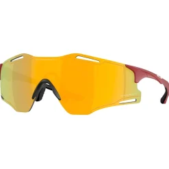 Hot Lunettes de soleil Cybr Zero Matte Iron Red Prizm 24K Femme Lunettes Trail|Lunettes Trail-Running