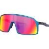 Lunettes, Visières|Lunettes Femme<Oakley Lunettes de soleil Sutro Matte Cyan Blue Colorshift Prizm Road