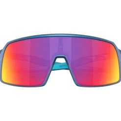 Lunettes, Visières|Lunettes Femme<Oakley Lunettes de soleil Sutro Matte Cyan Blue Colorshift Prizm Road
