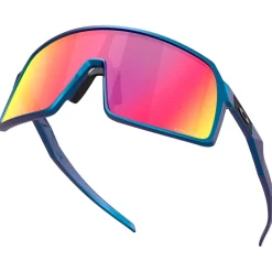 Lunettes, Visières|Lunettes Femme<Oakley Lunettes de soleil Sutro Matte Cyan Blue Colorshift Prizm Road