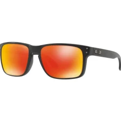 Clearance Lunettes de soleil Holbrook Matte Black Prizm Ruby Homme Lunettes Homme