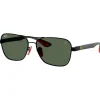 Lunettes Femme<Ray Ban Lunettes de soleil RB8336M Scuderia Ferrari Collection Matte Black Matte Dark Green