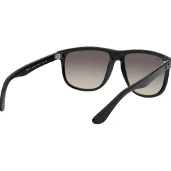 New Lunettes de soleil RB4147 Boyfriend Polished Black Grey Femme Lunettes Femme