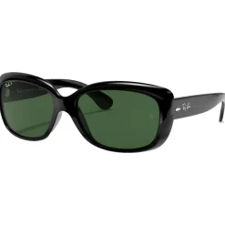 Lunettes Femme|Lunettes Femme<Ray Ban Lunettes de soleil RB4101 Jackie Ohh Polished Black Dark Green