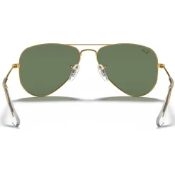Lunettes Enfant<Ray Ban Lunettes de soleil Aviator Kids Polished Arista Gold Dark Green