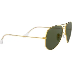 Online Lunettes de soleil RB3025 Aviator Classic Polished Gold Green G-15 Femme Lunettes Femme|Lunettes Femme