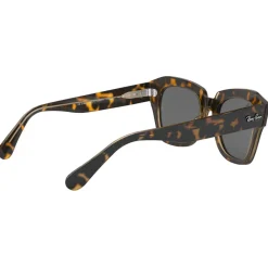 Outlet Lunettes de soleil RB2186 State Street Polished Havana Brown Transparent Dark Grey Femme Lunettes Femme|Lunettes Polarisées