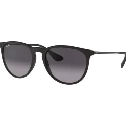 Best Lunettes de soleil RB4171 Erika Classic Matte Rubber Black Gradient Grey Femme Lunettes Femme|Lunettes Femme