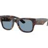 Best Lunettes de soleil RB0840S Mega Wayfarer Polished Havana Blue Femme Lunettes Femme