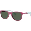 Lunettes Enfant<Ray Ban Lunettes de soleil RJ9077S Disney Sun Kids Lilo & Stitch Polished Fucsia Dark Green