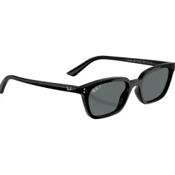 New Lunettes de soleil RB4456 Zaya Polished Black Dark Grey Polar Femme Lunettes Femme|Lunettes Polarisées