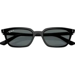 New Lunettes de soleil RB4456 Zaya Polished Black Dark Grey Polar Femme Lunettes Femme|Lunettes Polarisées