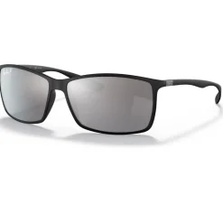 Lunettes Femme|Lunettes Polarisées<Ray Ban Lunettes de soleil RB4179 Liteforce Tech Matte Black Silver Gradient Mirror Polar