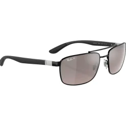 Lunettes Femme|Lunettes Polarisées<Ray Ban Lunettes de soleil RB3737 Polished Black Chromance Grey Polar