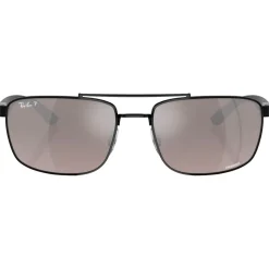 Lunettes Femme|Lunettes Polarisées<Ray Ban Lunettes de soleil RB3737 Polished Black Chromance Grey Polar