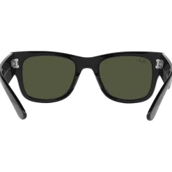 Lunettes Femme<Ray Ban Lunettes de soleil RB0840S Mega Wayfarer Polished Black Green G-15