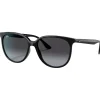 Outlet Lunettes de soleil RB4378 Polished Black Gradient Grey Femme Lunettes Femme